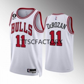 Maillot NBA Chicago Bulls DeMar DeRozan 11 Nike 2022-23 Association Edition Blanc Swingman - Homme
